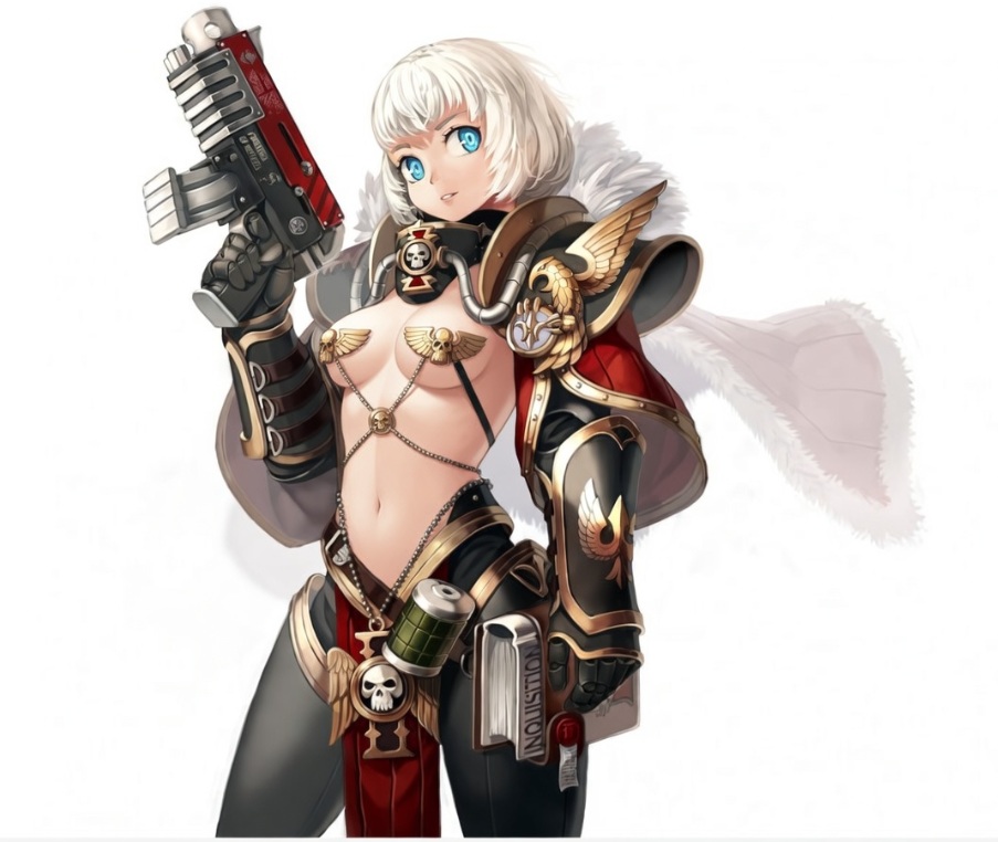Sexy Sisters of Battle in in revealing bikini pasties Anime Cartoon