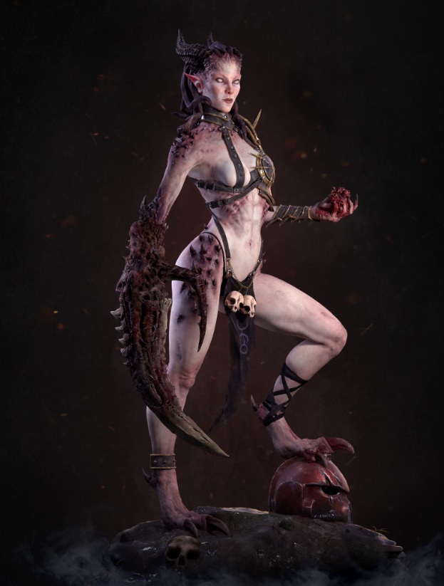 Seductive Slaanesh Daemonette Art