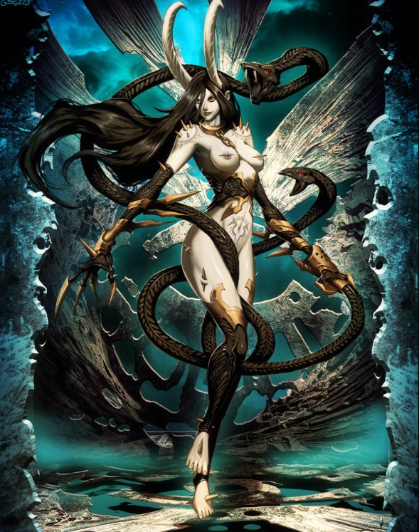 Sexy Slaanesh Daemonette Warhammer 40k Art