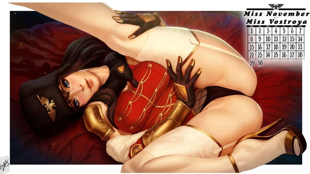 Seductive Miss Vostroya Beauty Warhammer 40k Art