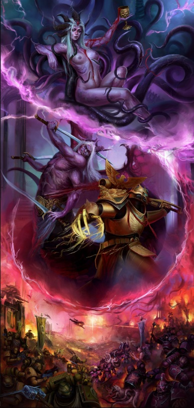 Rogal Dorn Versus Fulgrim and Sedutive Sexy Daemon