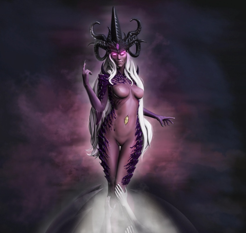 Seductive Slaanesh, Chaos God Warhammer 40k Art