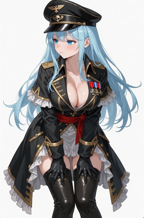 Sensual, Beautiful Commissar Warhammer 40k Art