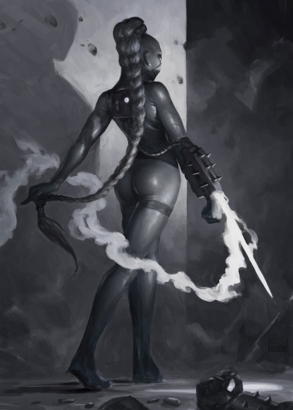 Seductive Callidus Assassin, Officio Assassinorum Warhammer 40k Art