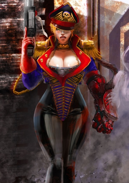 Sexy Female Warhammer 40k Art