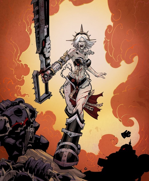 Sexy Sister Repentia Epic Charge with Massive Chainsword